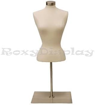 Maniquí Torso Femenino Adulto FBSW+05CPS Base Metal Rectangular