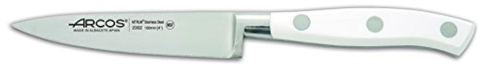 cuchillo de pelar con mango blanco