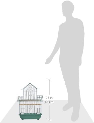 Jaula para aves talla S Verde y Blanco
