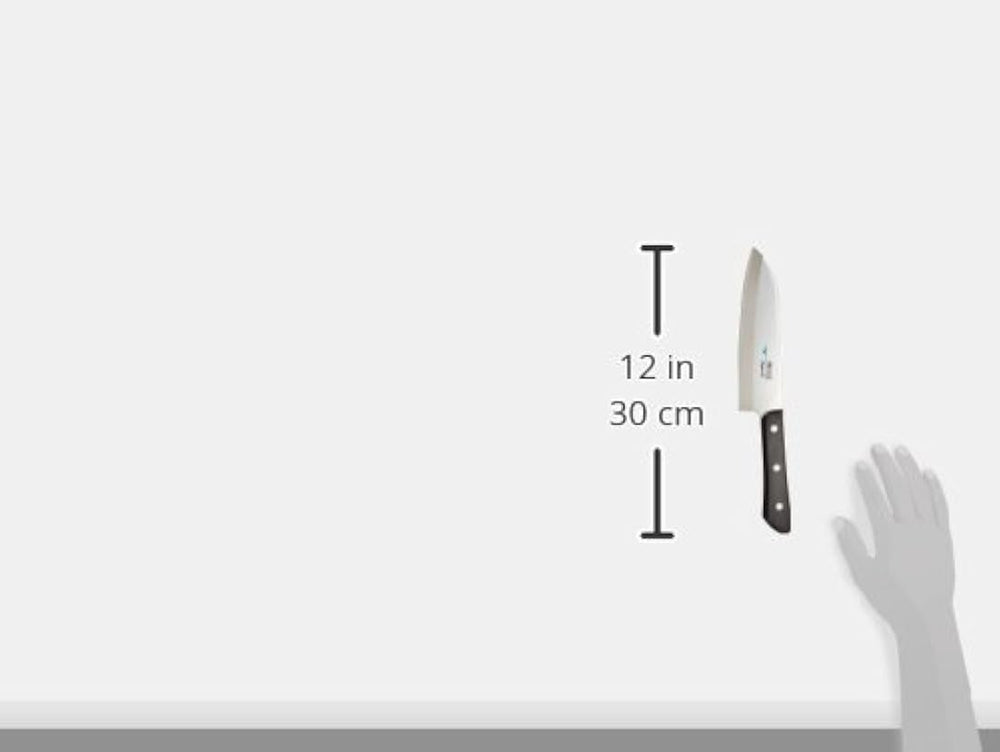 Mac Knife cuchillo Santoku, Plateado