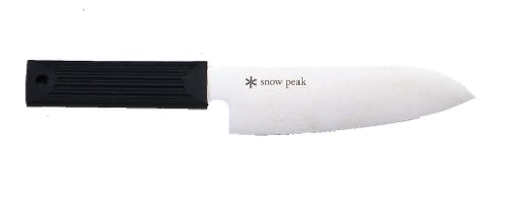 Snow Peak Campo Cocina Santoku – Cuchillo, color negro
