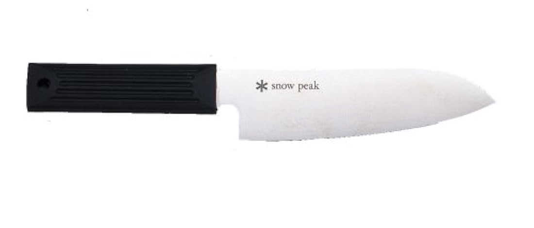 Snow Peak Campo Cocina Santoku – Cuchillo, color negro
