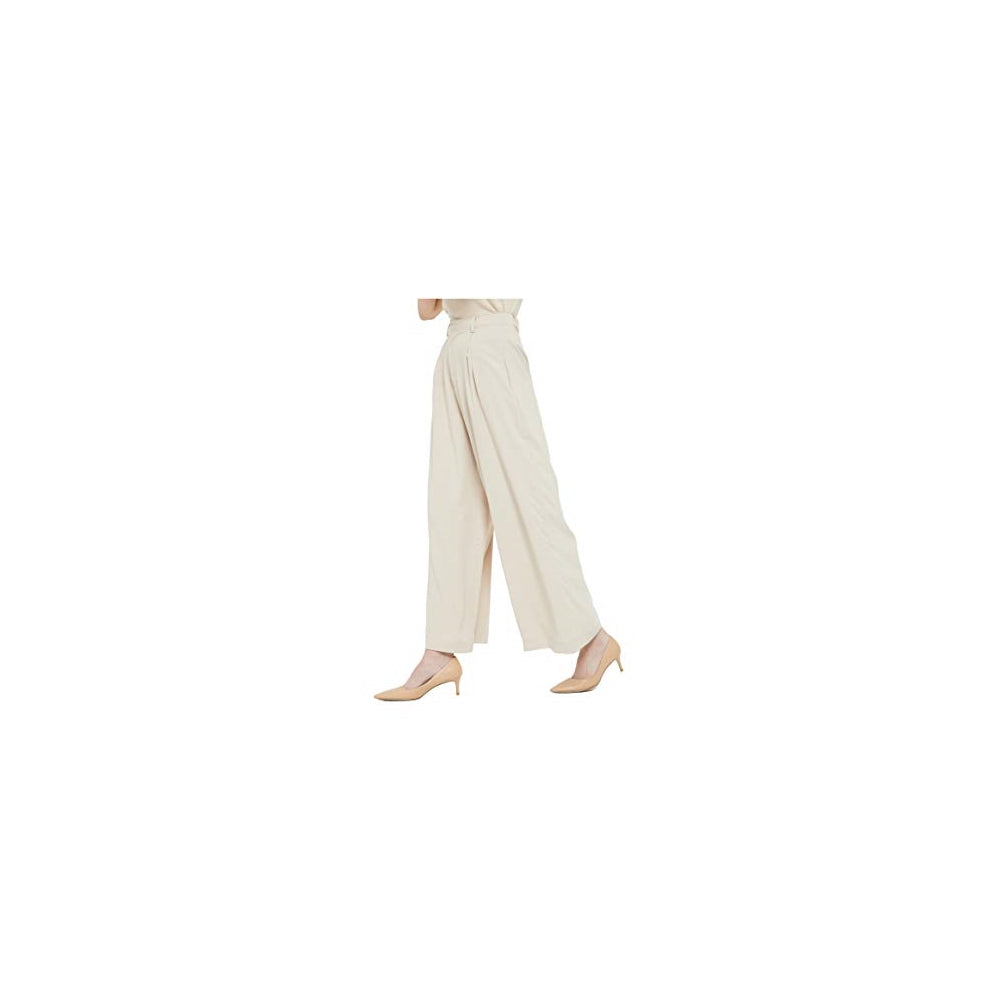 Pantalones largos para mujer, cintura alta, Talla L