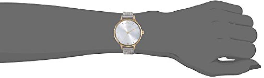 Reloj casual de malla de acero inoxidable de cuarzo- mujer