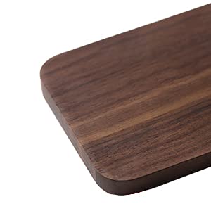 Muso - Sujetalibros de madera de nogal para oficina, 5.1 x 3.1 in, 2 pares de nogal.