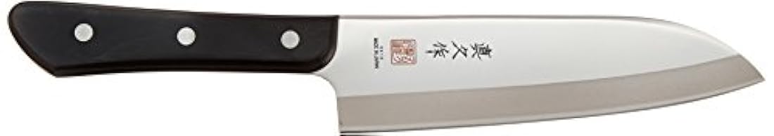 Mac Knife cuchillo Santoku, Plateado