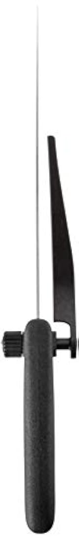 Cuchillo culinaria con guía de corte ajustable, color negro