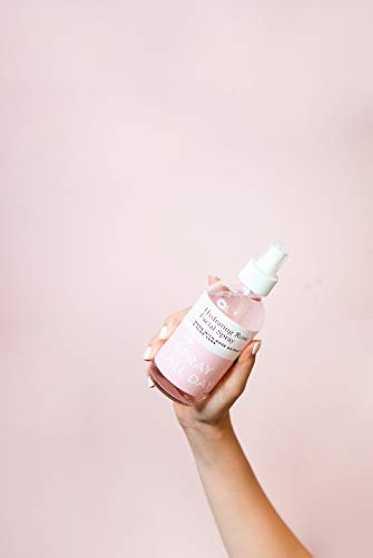 Grace and Stella Co. Rose Skin Collection - Espray facial de agua de rosa (240 ml / 8 onzas fluidas) y / o rosa de cuarzo Jade Roller Gua Sha