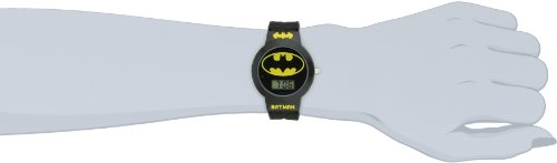 Reloj Batman para niños con banda de goma negra