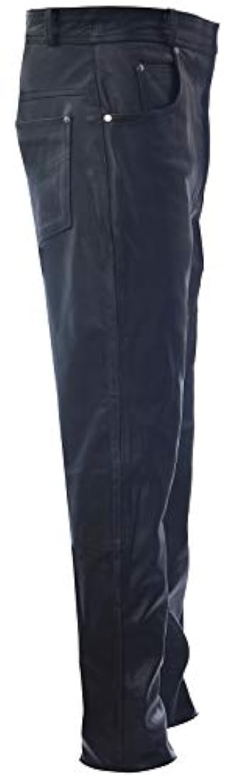 Pantalones de motorista negro Marca Infinity Leather