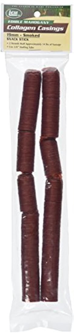 carcasa de colágeno comestible de caoba ahumada Tamaño: 19mm