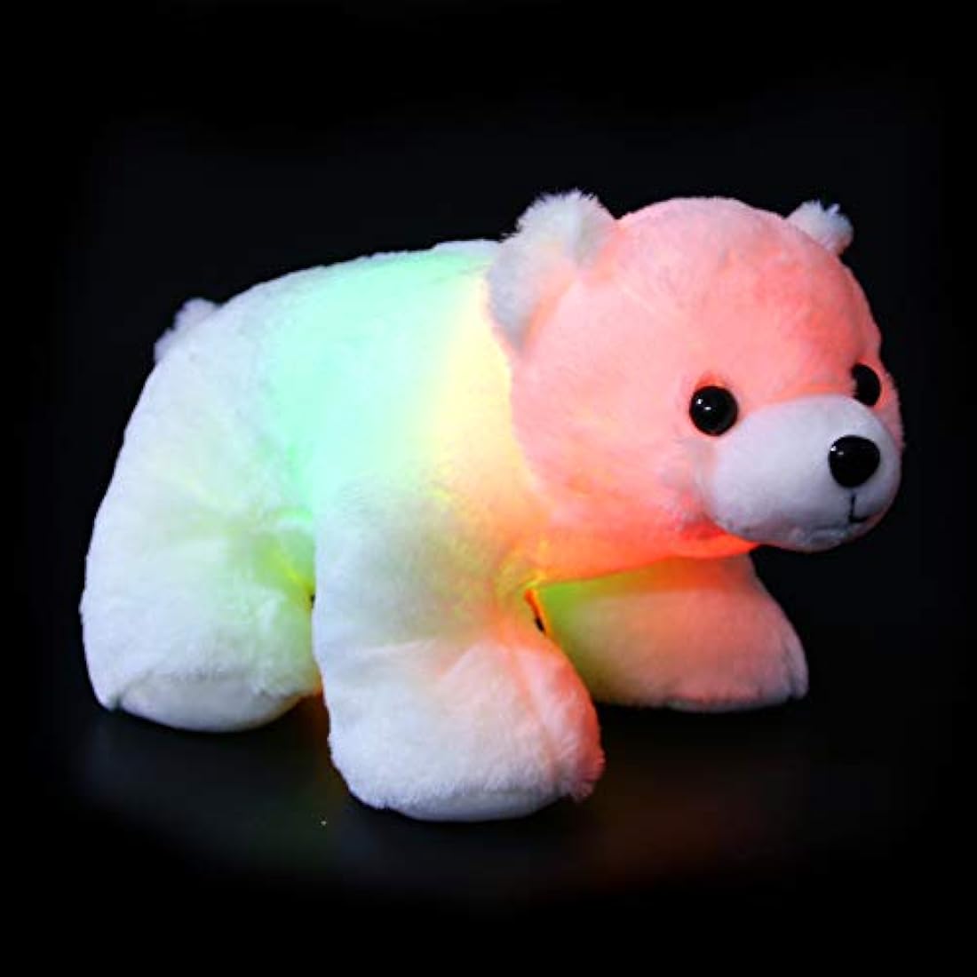 Juguete de peluche suave y curioso Oso polar brillante