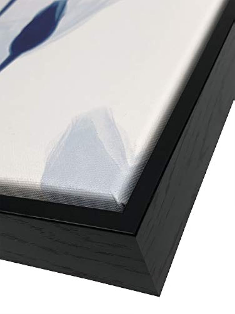 Pyradecor Negro Enmarcado Azul Flor parpadeante Pinturas