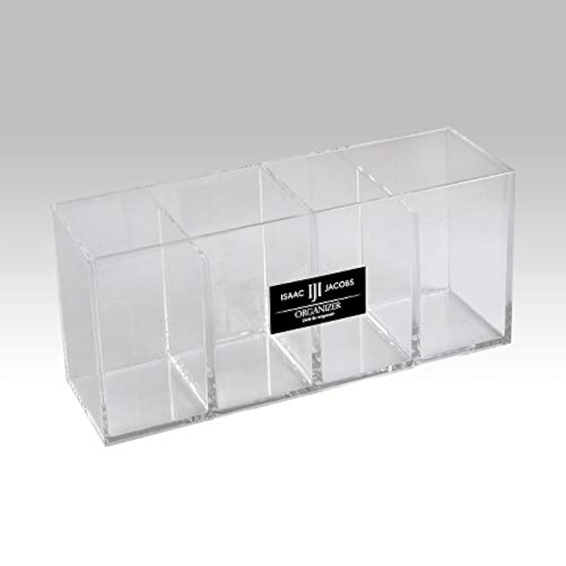 Organizador acrílico transparente de 4 compartimentos