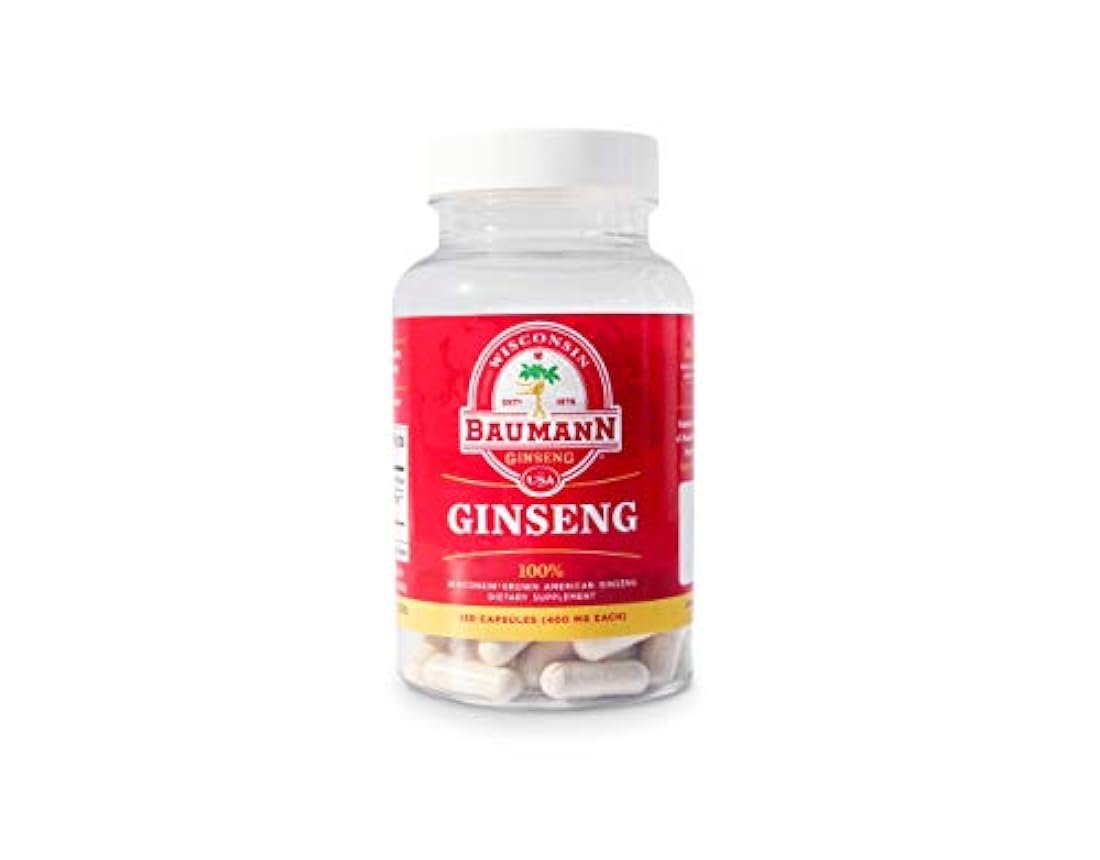 Baumann Ginseng Cápsulas auténticas de ginseng americanas