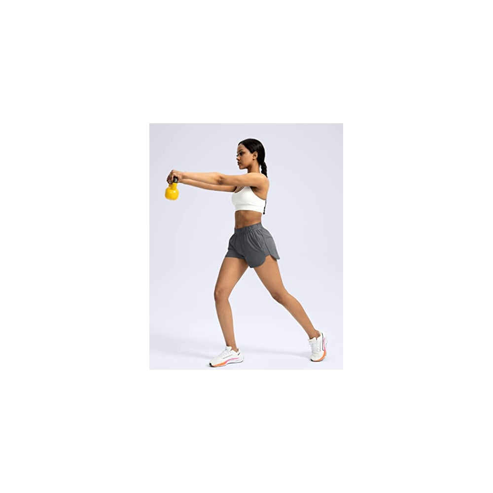 Shorts cortos de correr para mujer con bolsillos talla S