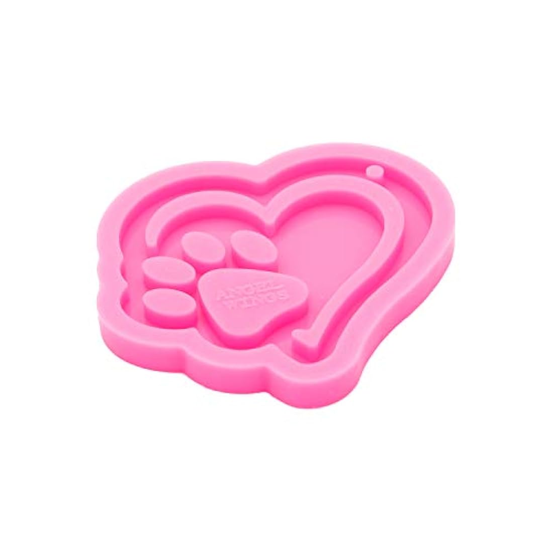 Molde de silicona brillante brillante con forma de corazón