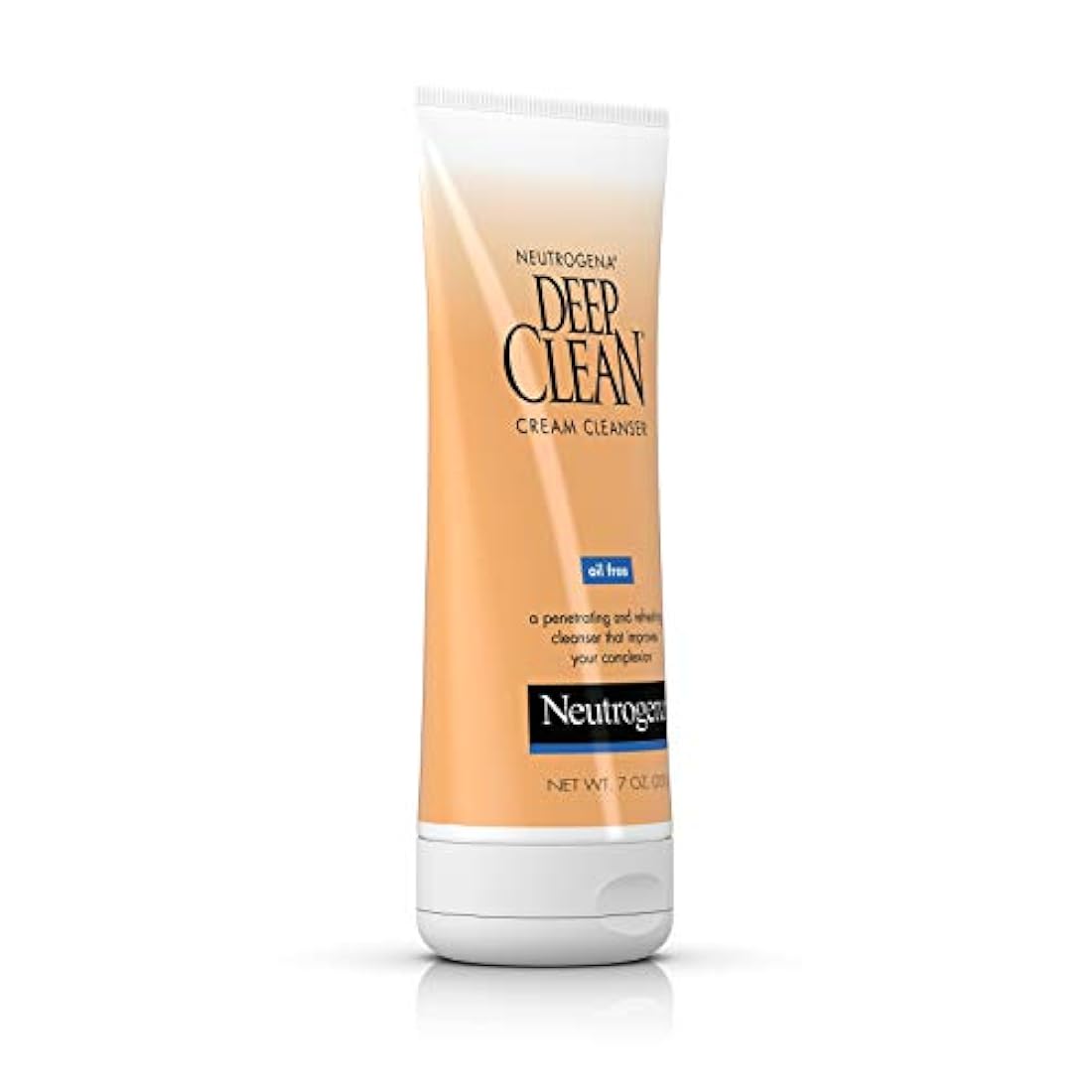 Neutrogena Limpiador de crema facial de limpieza profunda, 7 onzas