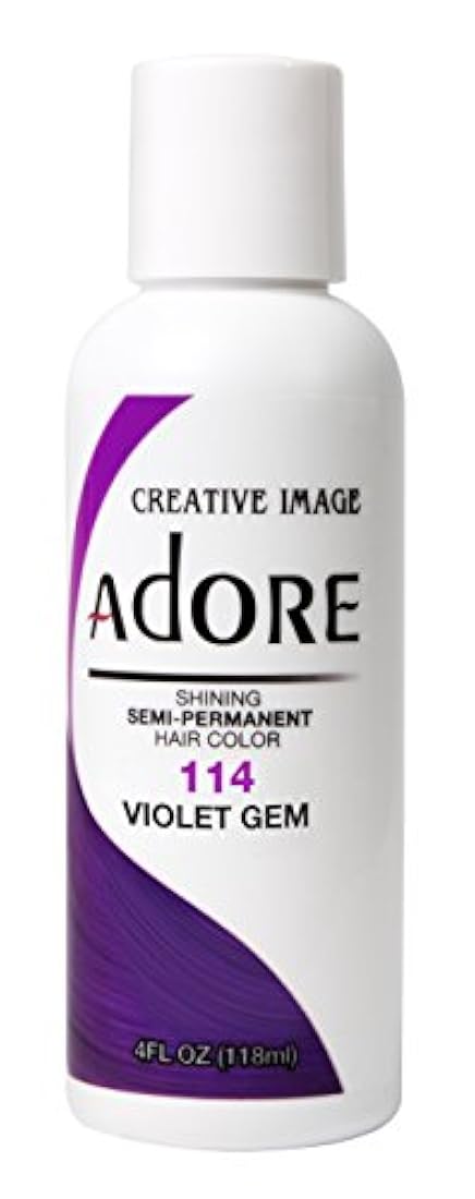 Color de cabello semipermanente de Adore (Violet Gem)