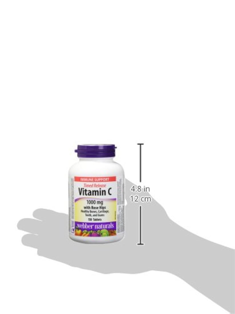 Webber Naturals Vitamina C tiempo, 150 comprimidos de 1000mg