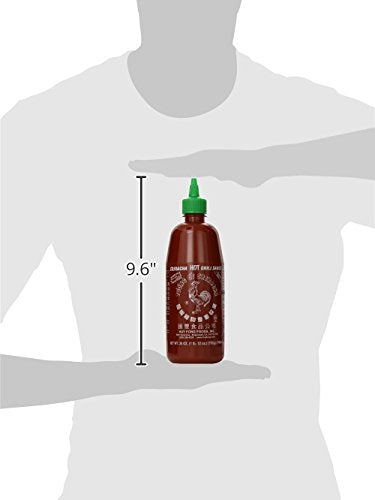 Huy Fong Salsa Chili Sriracha caliente, 28 onzas, paquete de 6
