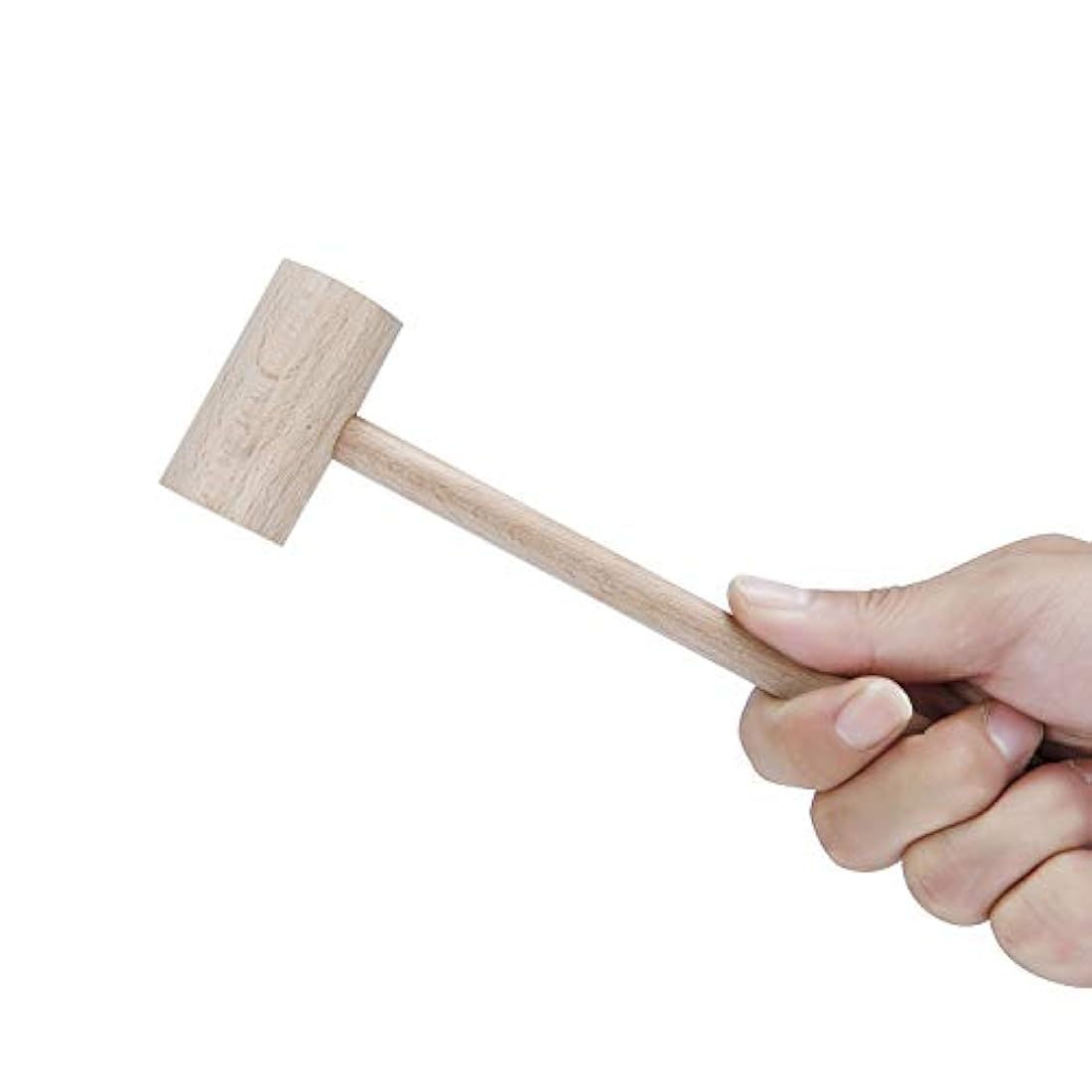 6 mazos de madera maciza natural de concha, madera de haya.