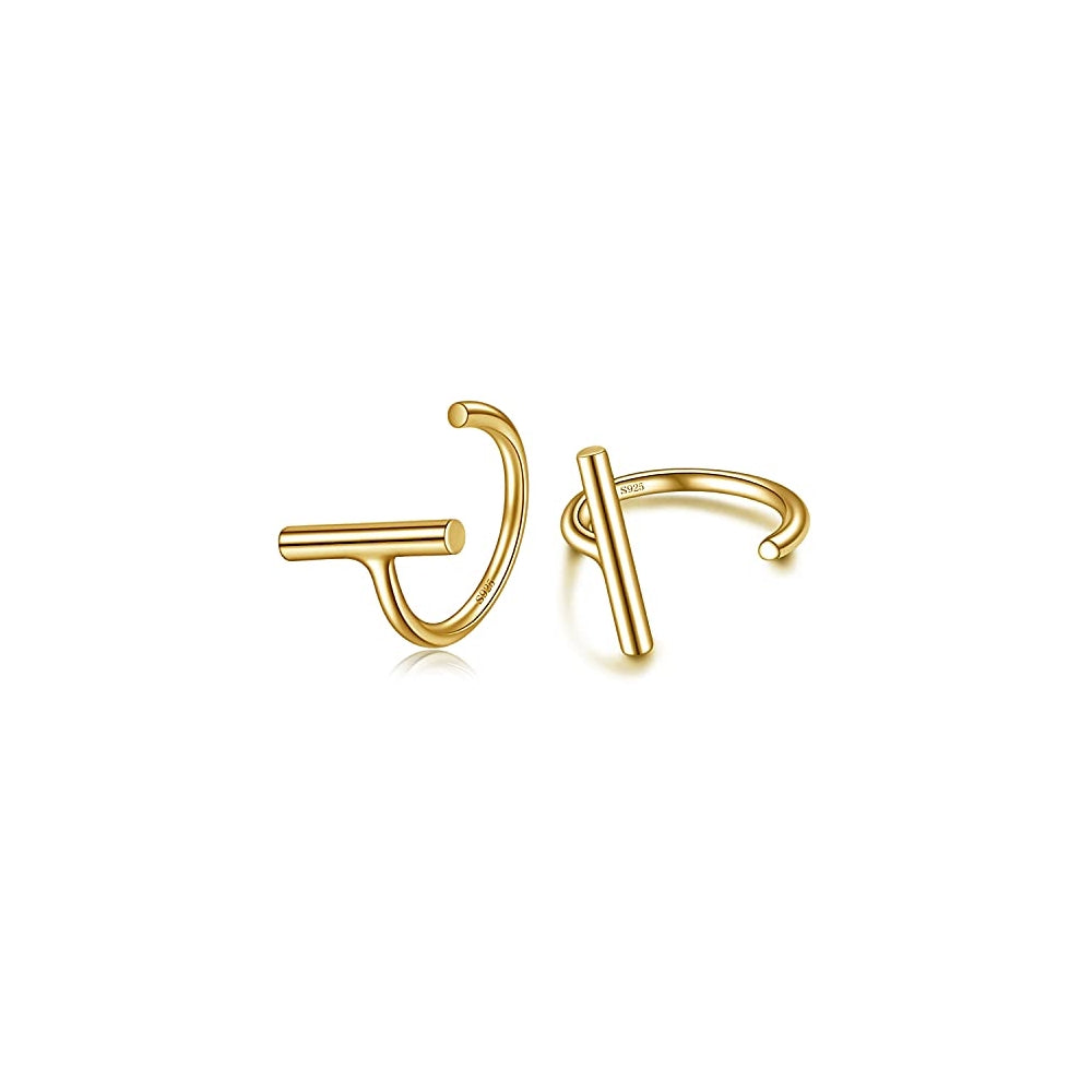 Aretes de aro de plata pequeños para mujer