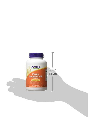 Aceite de coco virgen, 120 cápsulas blandas