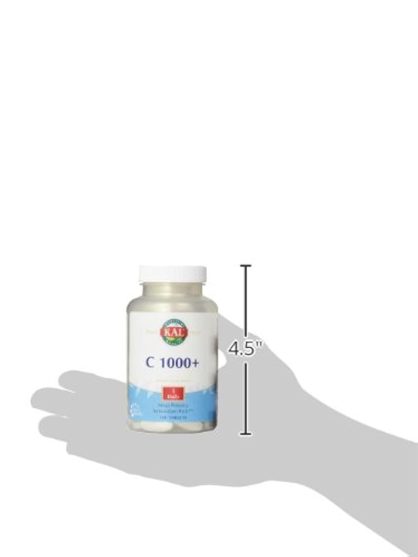 kal C-1000 Plus Mega Potency Suplemento, 1000 mg, 100 Count