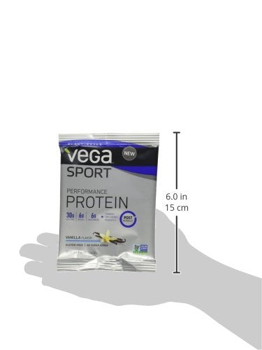 Vega Sport Protein Powder, vainilla, 1.5 oz, 12 unidades