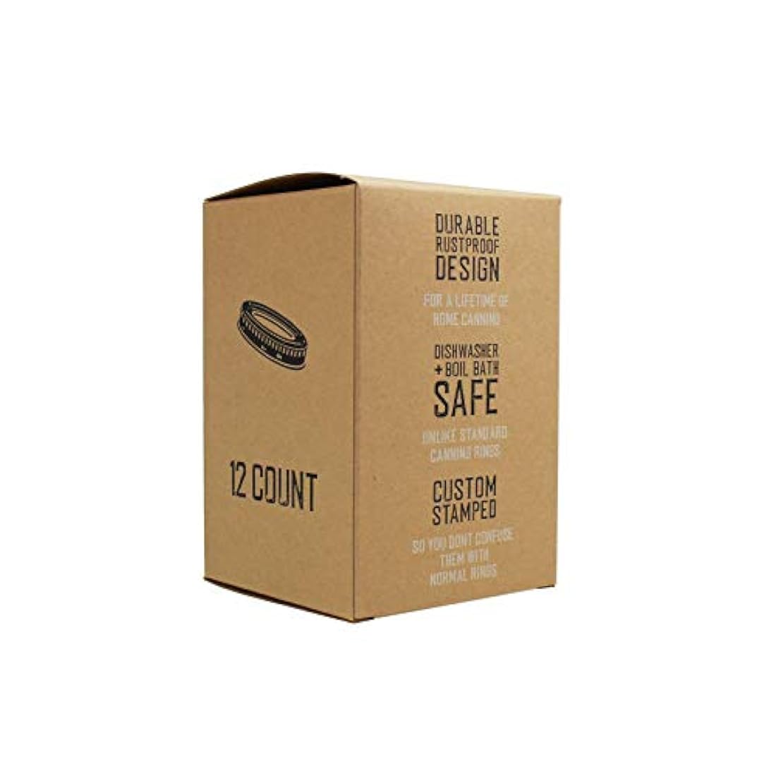 Anillos de acero inoxidable con diseño juego de 12