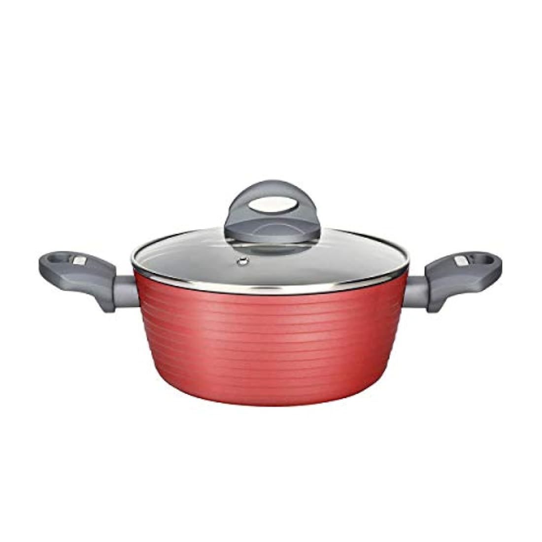 Olla con tapa Antiadherente NUTRICHEF PRTNCCW12REDDOP