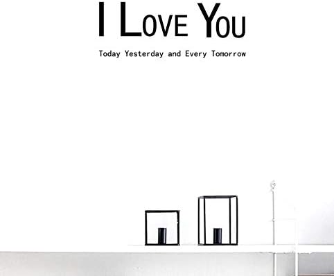 Vinilo Decorativo BIBITIME Te Amo Hoy, Ayer y Siempre 6.7x22