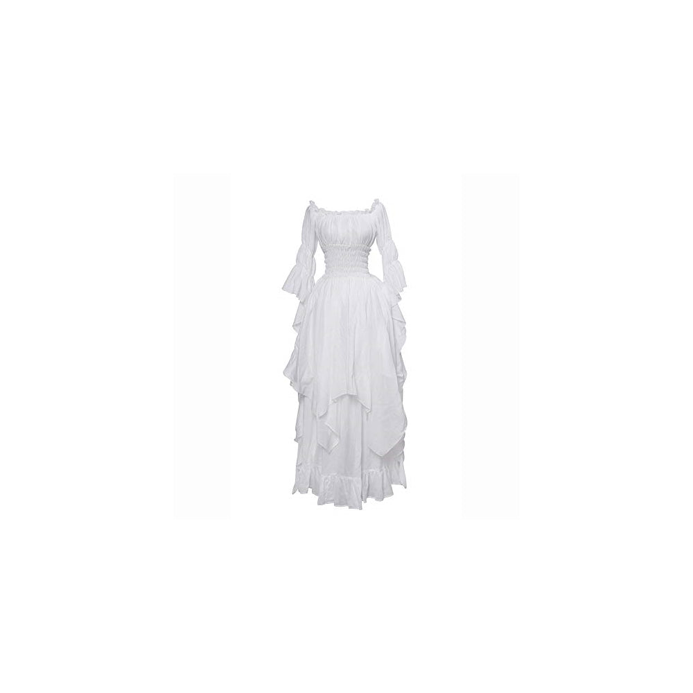 Disfraz Vestido victoriano novia medieval gótico talla S/M