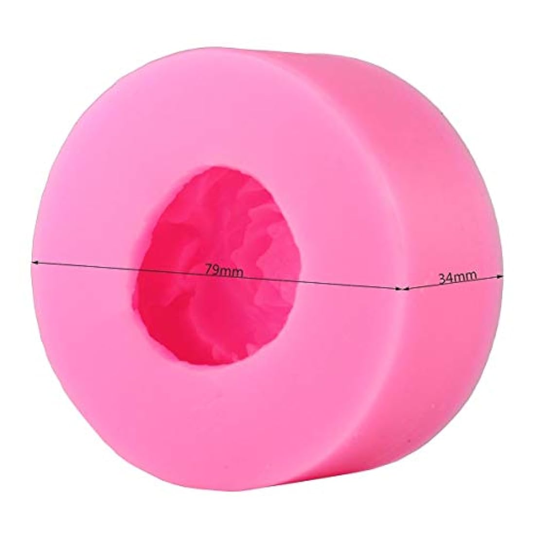 Moldes de silicona para jabón, diseño de peonías, 2 uds