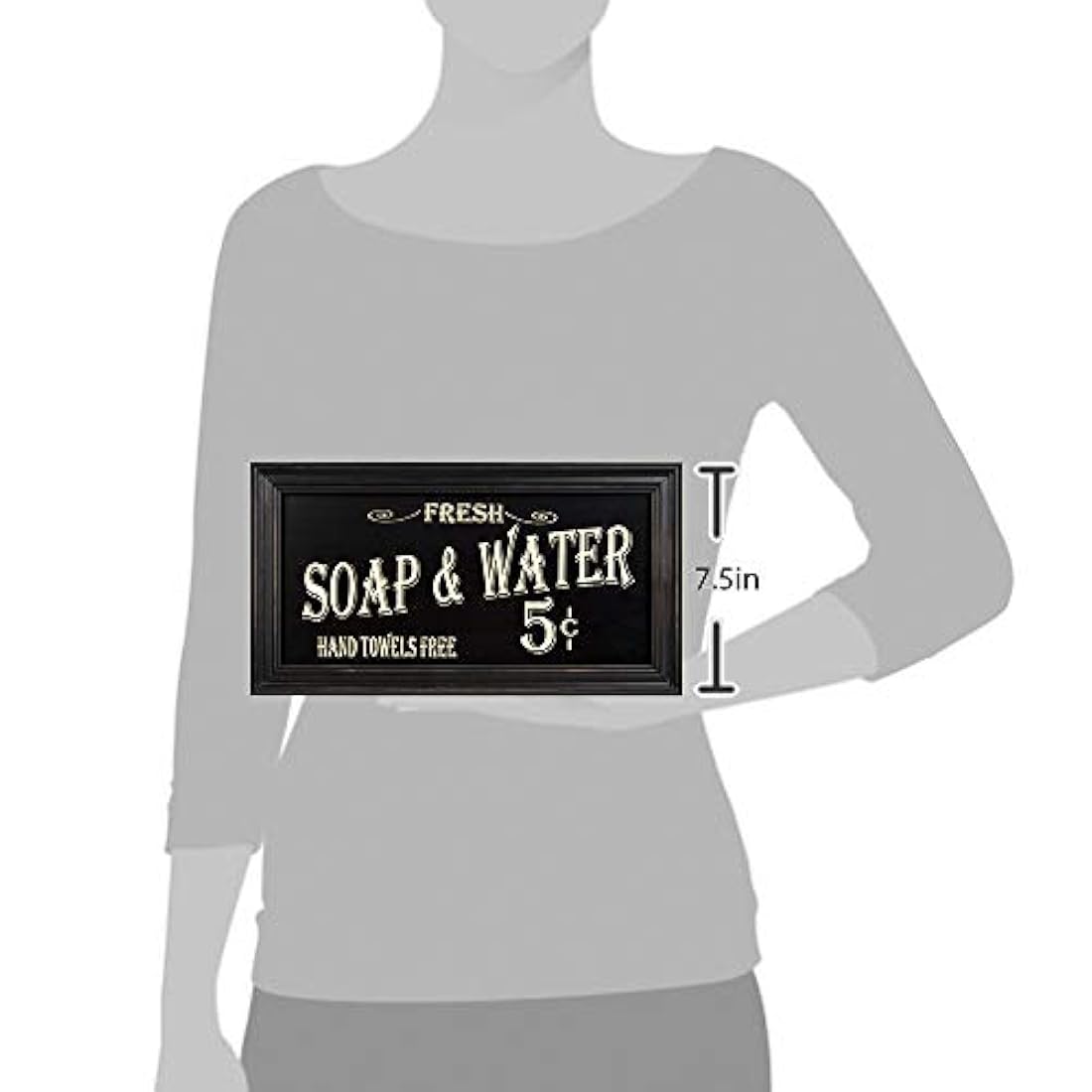 arte para la pared con publicidad de baño vintage,