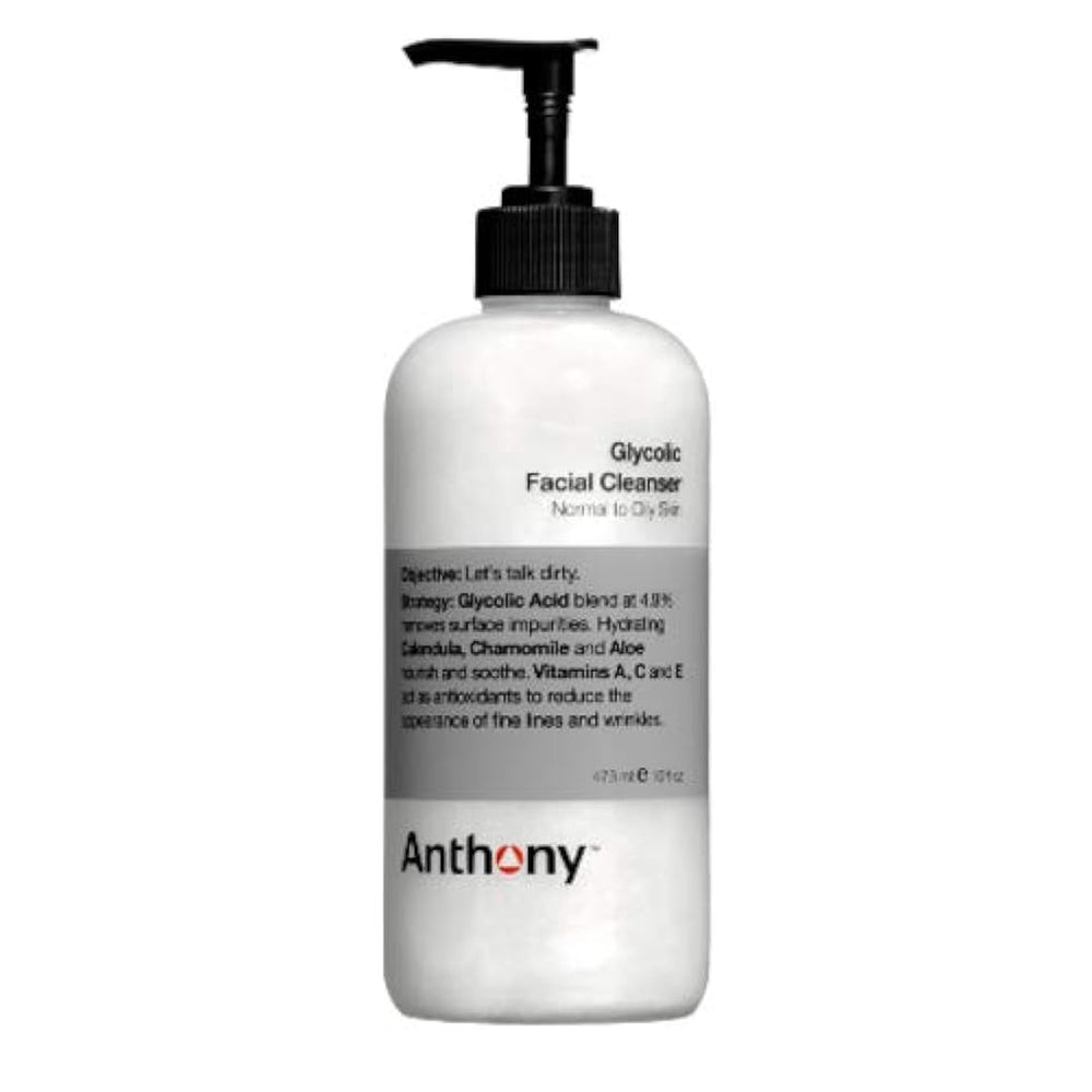 Anthony Glycolic Limpiador facial 1,2,8 y 16 onzas líquidas