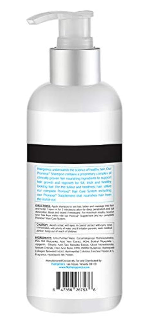 Champú para crecimiento con fuerza del cabello, con biotina