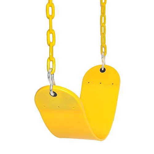 Juego de columpios de repuesto para asiento oscilante de 66 pulgadas (amarillo)