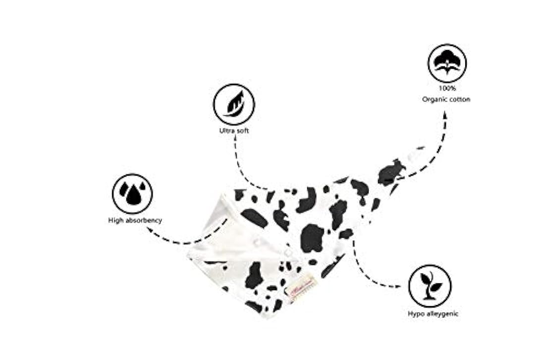 JN&LULU - Baberos para recién nacido, 3 unidades