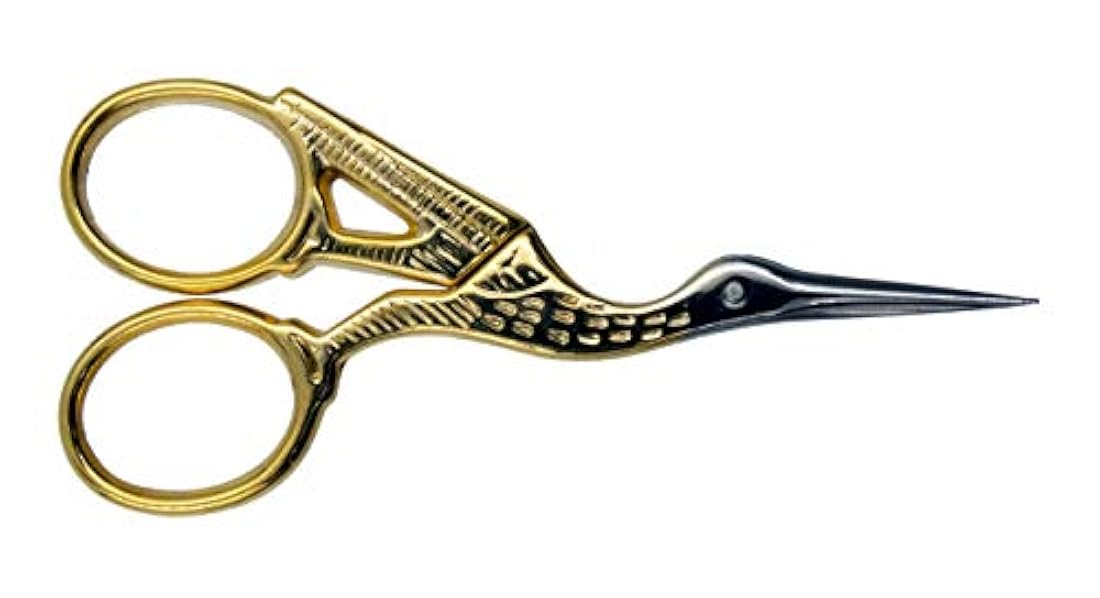 Ultima Tijeras de costura y bordado de cigüeña forjadas