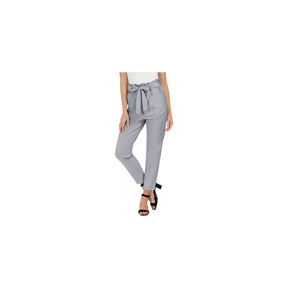 Pantalones de mujer con bolsillos, cintura alta Talla XS
