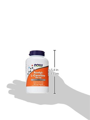 NOW Acetyl L-Carnitine 500mg 200 Cápsulas Veg