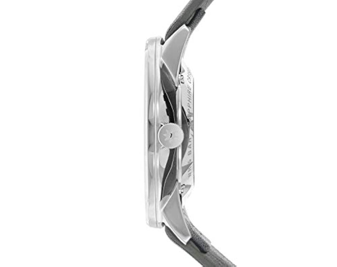 Reloj de forma automática con esfera plateada