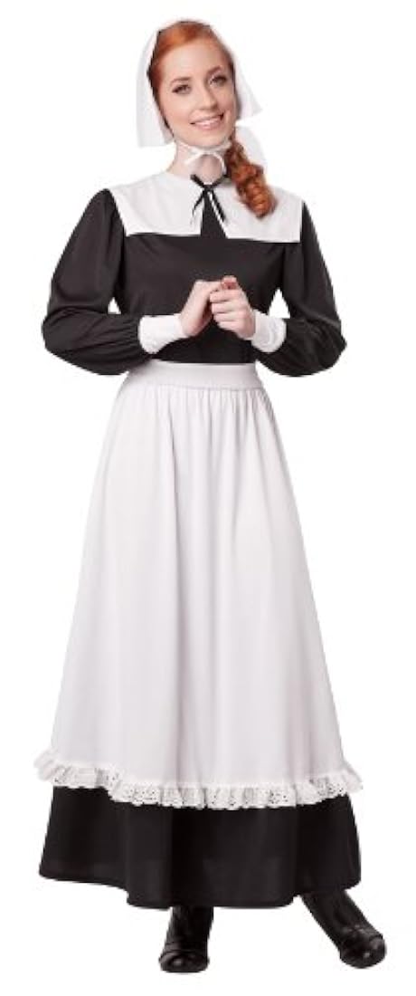 Disfraz de peregrina para mujer adulta.