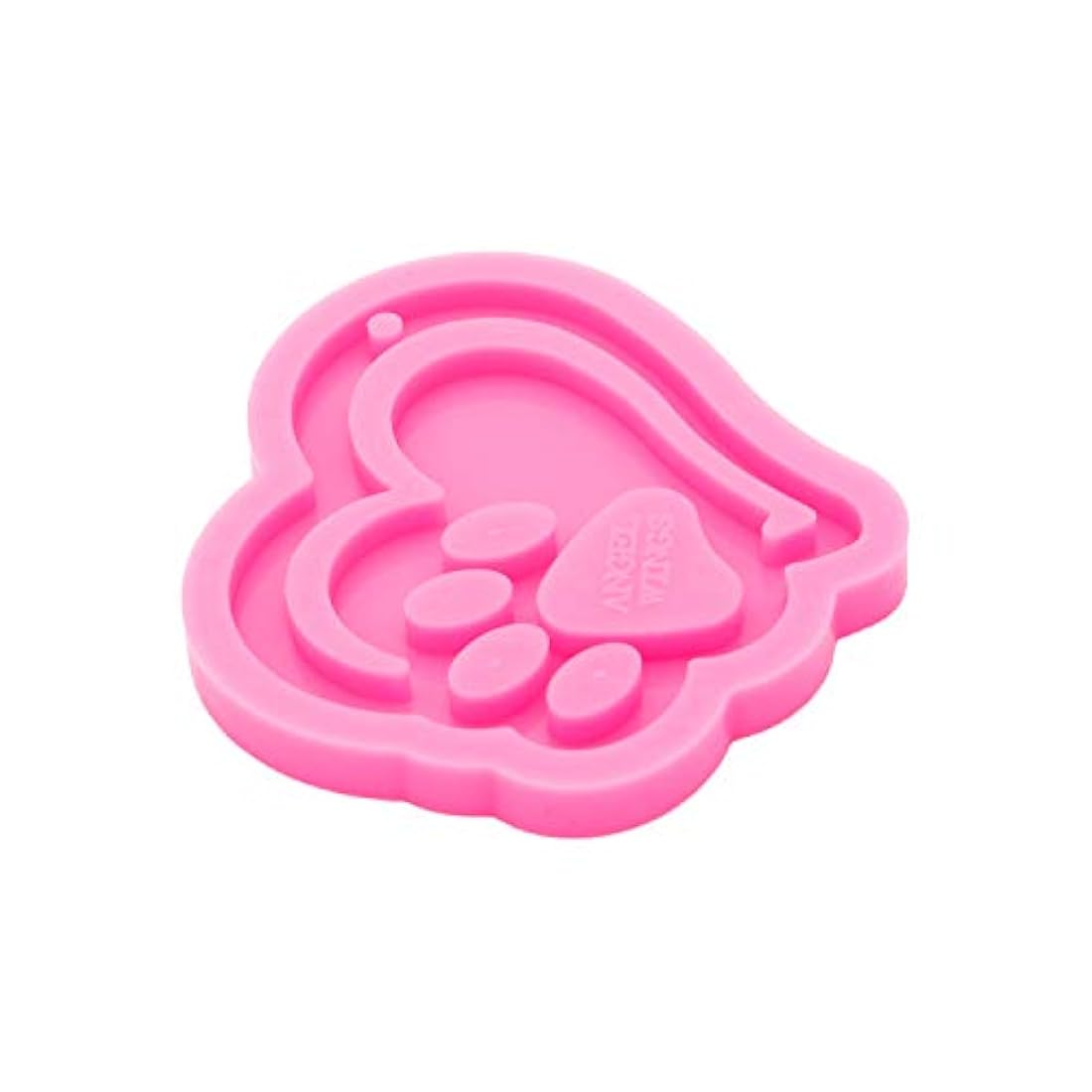 Molde de silicona brillante brillante con forma de corazón