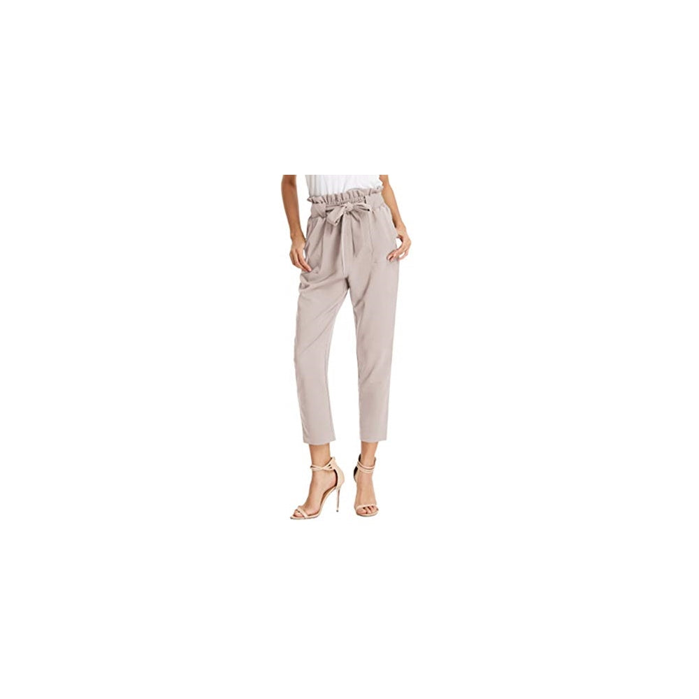Pantalones de mujer con bolsillos, cintura alta Talla XS