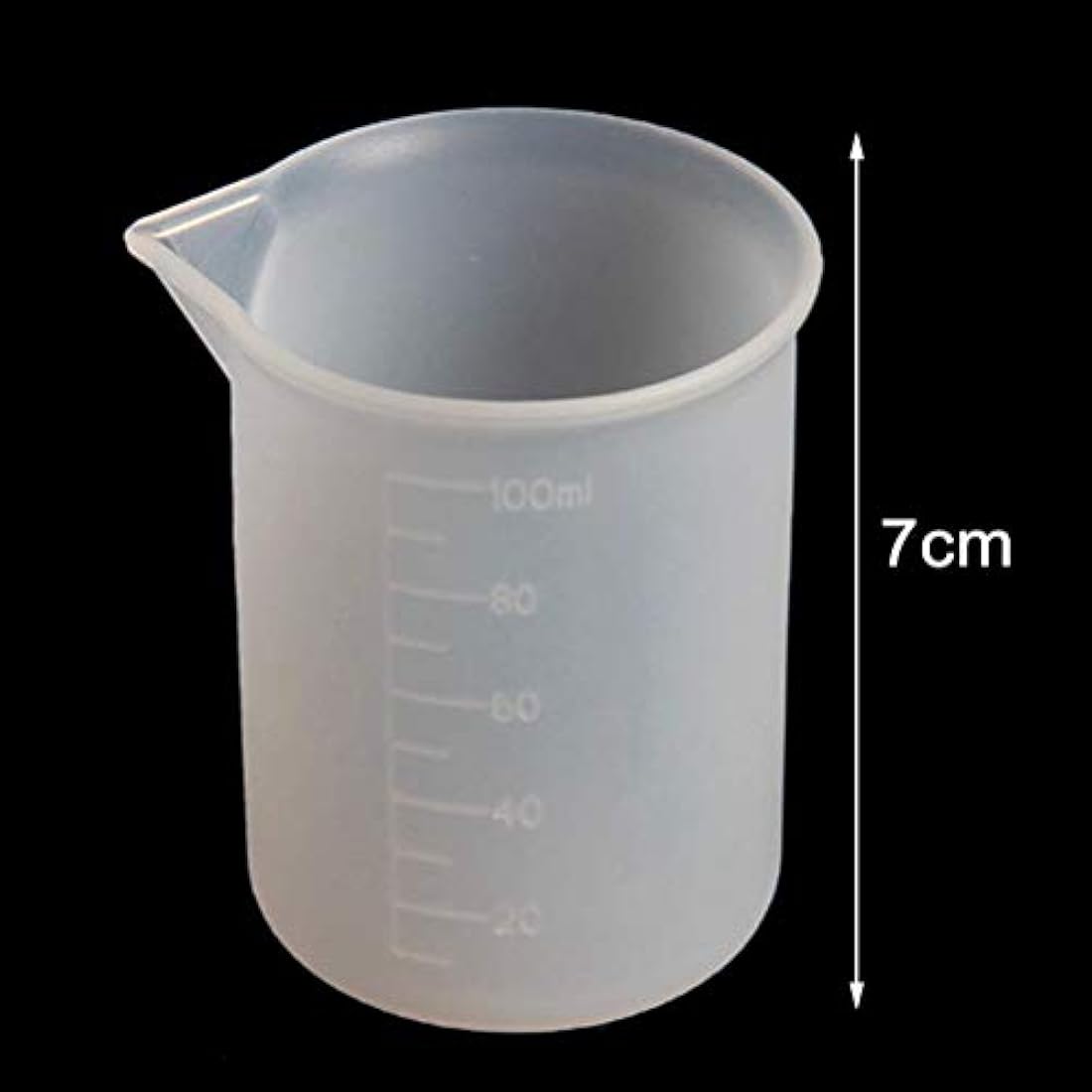 Juego de 3 tazas de resina antiadherentes de silicona