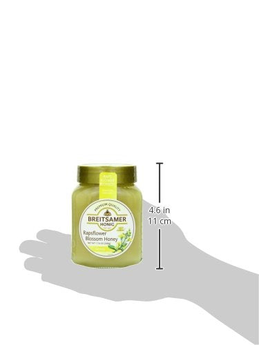 Breitsamer Rapsflower Blossom Honey Jar, 17.6 onzas