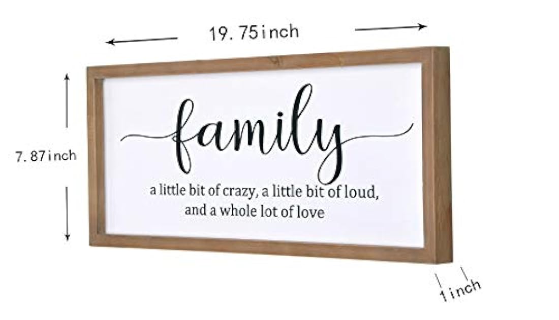 Portarretratos de madera color marrón de 19,7 x 7,9 in.